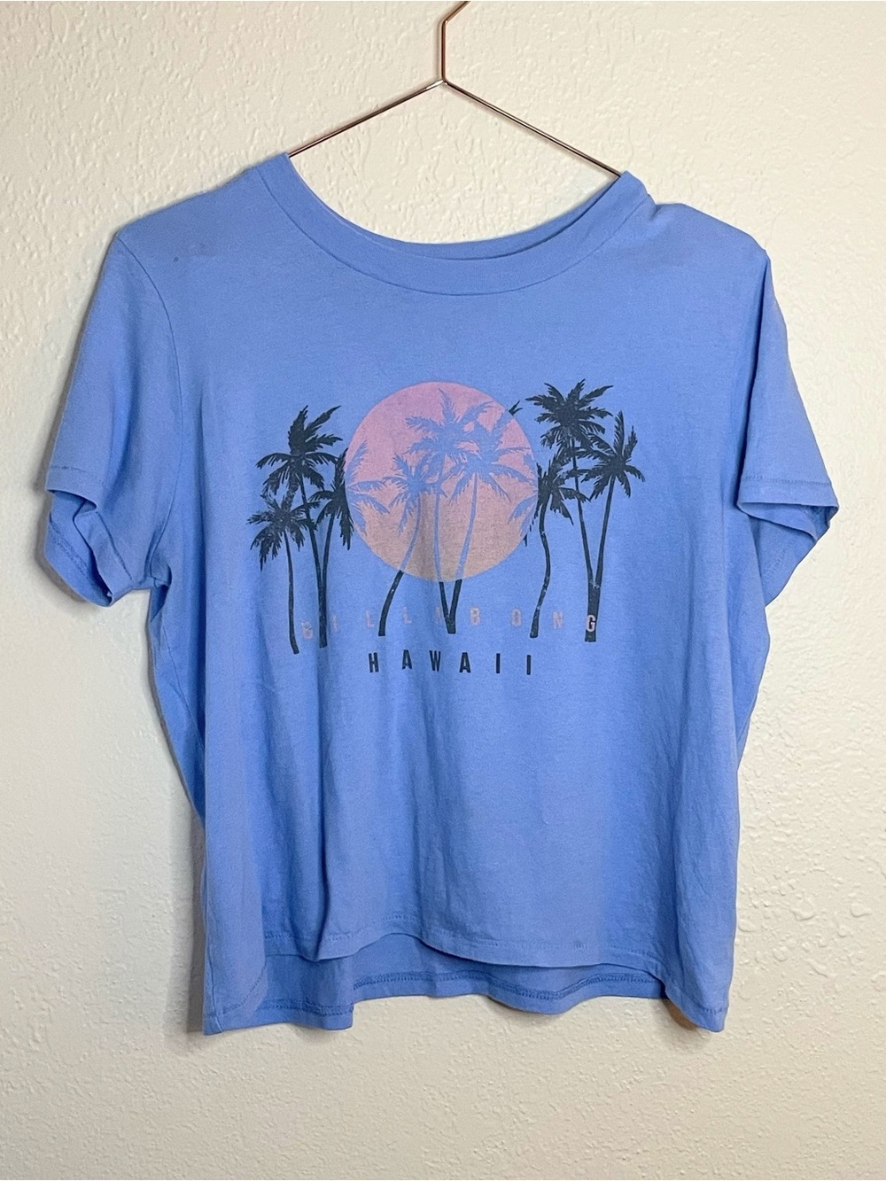 Billabong Hawaii Palm Tree Graphic Tee Large